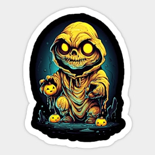 Eerie Halloween Ghoul Art - Spooky Season Delight Sticker